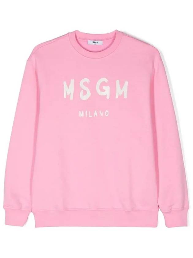 Kids Women Logo Sweatshirt Pink F4MSJUSW291 042 - MSGM - BALAAN 1