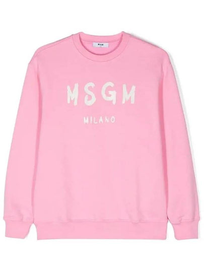 Kids Logo Sweatshirt Pink F4MSJUSW291 042 - MSGM - BALAAN 2