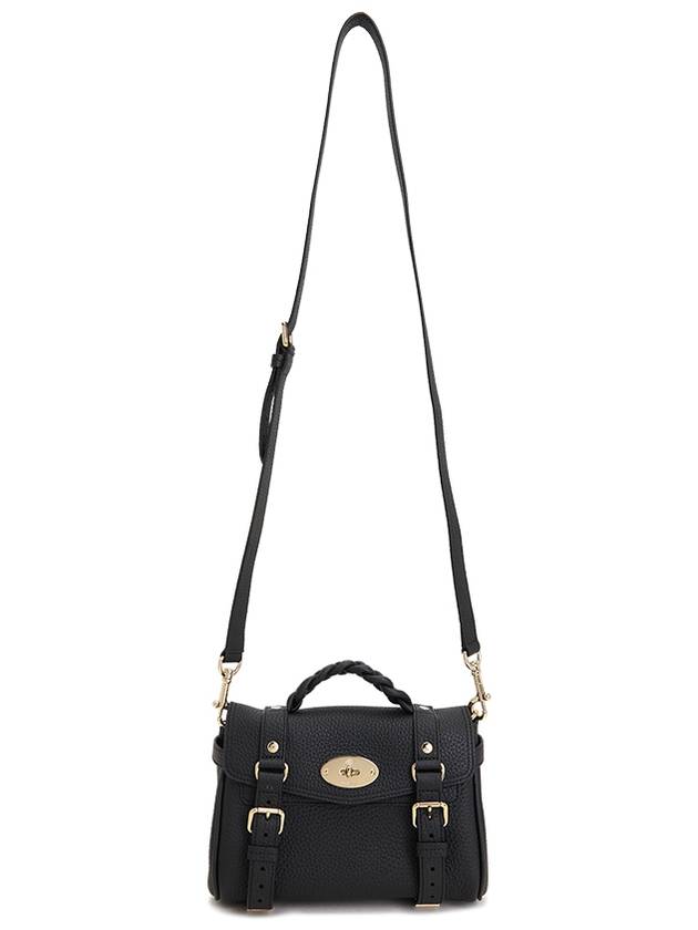 Alexa Heavy Grain Mini Tote Bag Black - MULBERRY - BALAAN 8