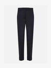 Cropped Tailored Twill Wool Skinny Straight Pants Navy - THOM BROWNE - BALAAN 3