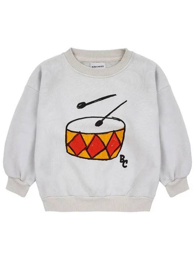 Kids Play The Drum Printing Sweatshirt 124AC042 200 - BOBO CHOSES - BALAAN 1