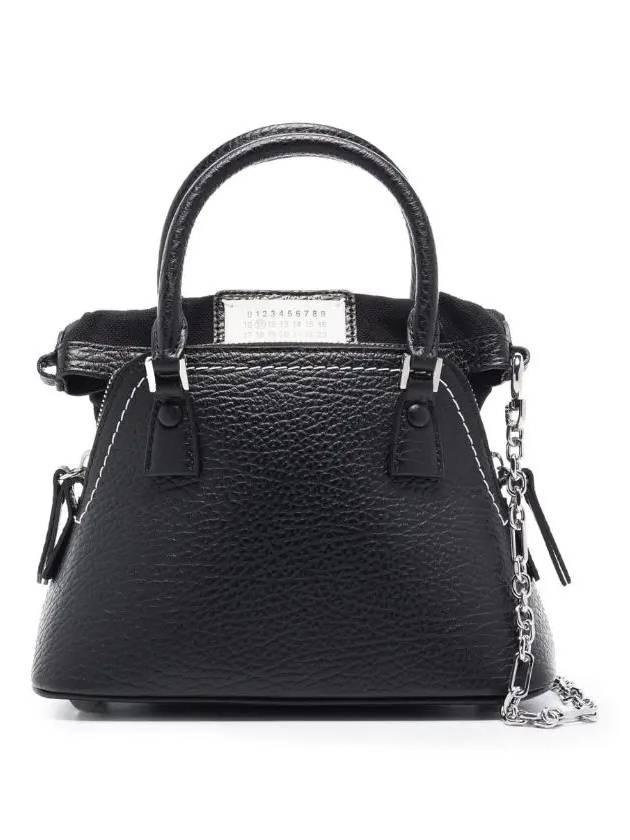 5AC Classique Micro Tote Bag Black - MAISON MARGIELA - BALAAN 3