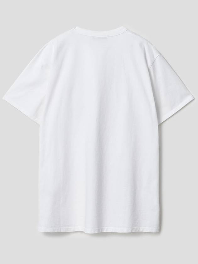 Chillax Fox Patch Classic Short Sleeve T-Shirt White - MAISON KITSUNE - BALAAN 3