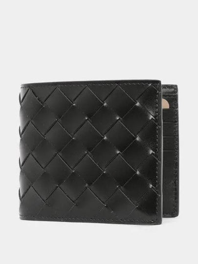 Intrecciato Half Wallet Black - BOTTEGA VENETA - BALAAN 2