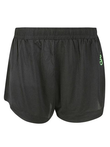 Active Mesh Shorts Black - GANNI - BALAAN 1