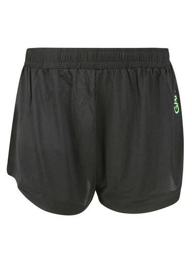 Active Mesh Shorts Black - GANNI - BALAAN 1