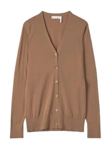 Basic V neck cardigan brown - CHLOE - BALAAN 1