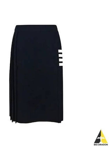 Women s Pleated Skirt Navy FKK110A Y5501 - THOM BROWNE - BALAAN 1