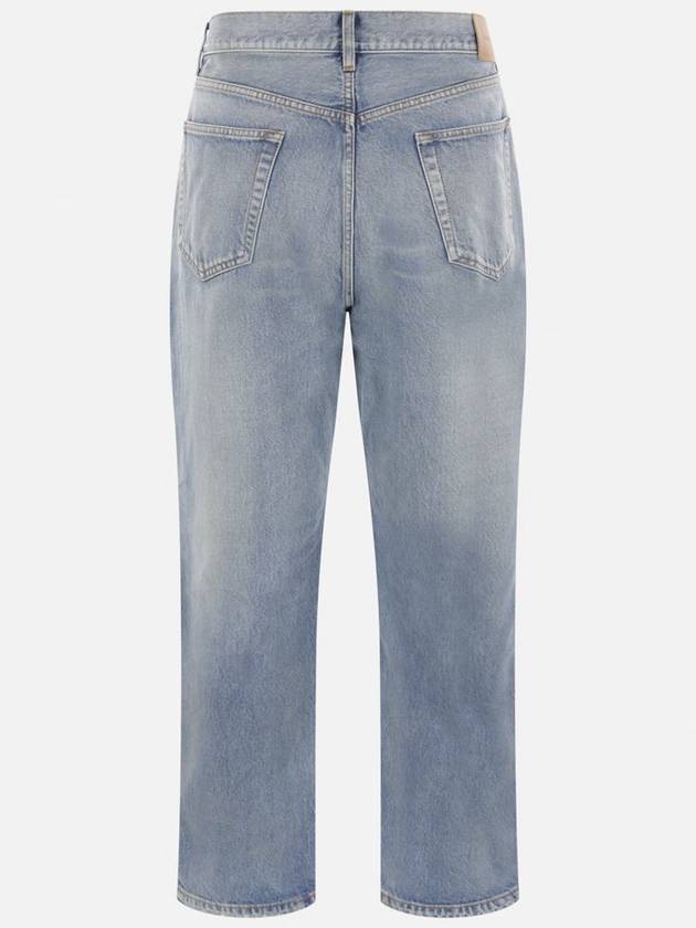 Loose Fit Mid Rise Jeans Blue - SAINT LAURENT - BALAAN 3