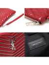 Women s Saint Laurent 559193 Red Matelasse Quilted Monogram Tablet Pouch Clutch gt Gangbuk used luxury goods - SAINT LAURENT - BALAAN 8