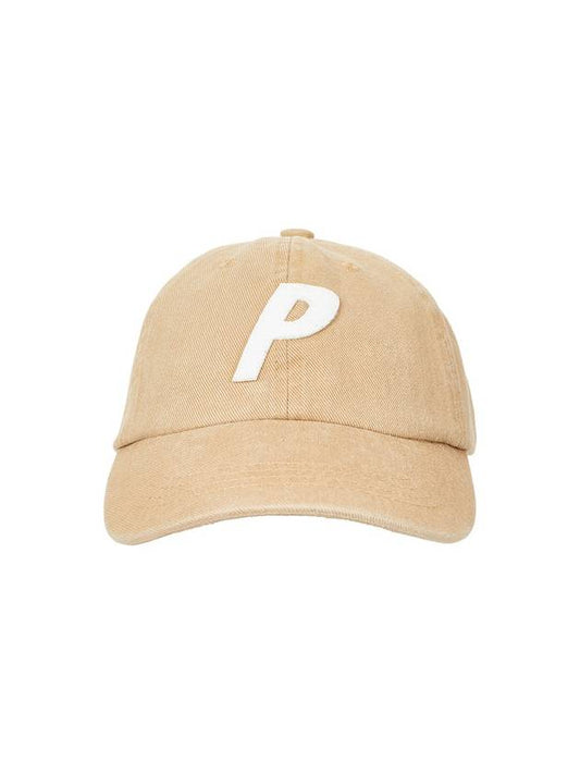 Washed Twill P 6Panel Khaki - PALACE - BALAAN 2