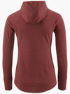 Women's Huge Mid Layer Hoodie Madder Red - KLATTERMUSEN - BALAAN 3