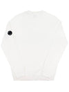 Men's Lens Wappen Long Sleeve Knit Top White - CP COMPANY - BALAAN 3