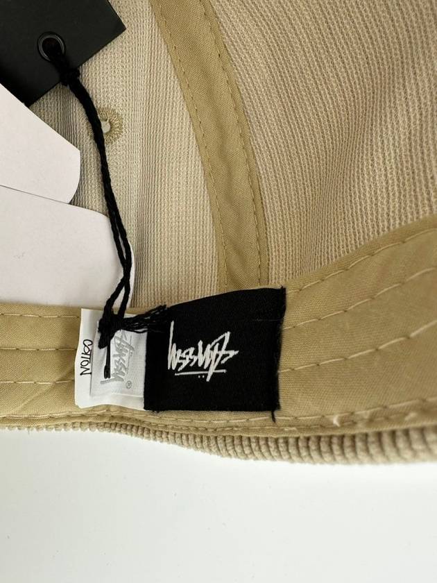 Graffiti Corduroy Low Pro Ball Cap Khaki - STUSSY - BALAAN 8