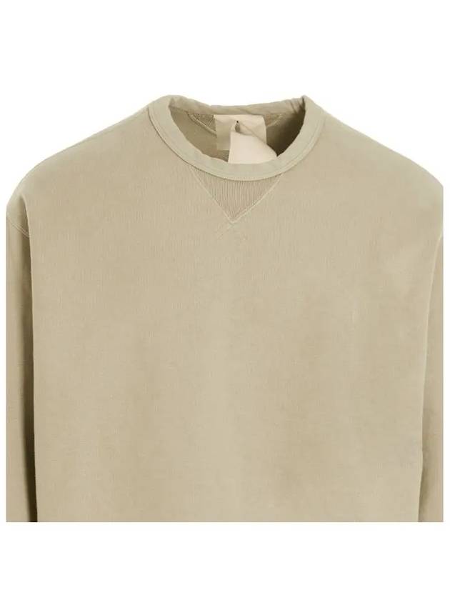 Garment Dyed Cotton Jersey Sweatshirt Beige - TEN C - BALAAN 5