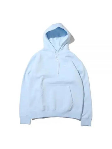 NRG Solo Swoosh Fleece Hood Celestine Blue - NIKE - BALAAN 1