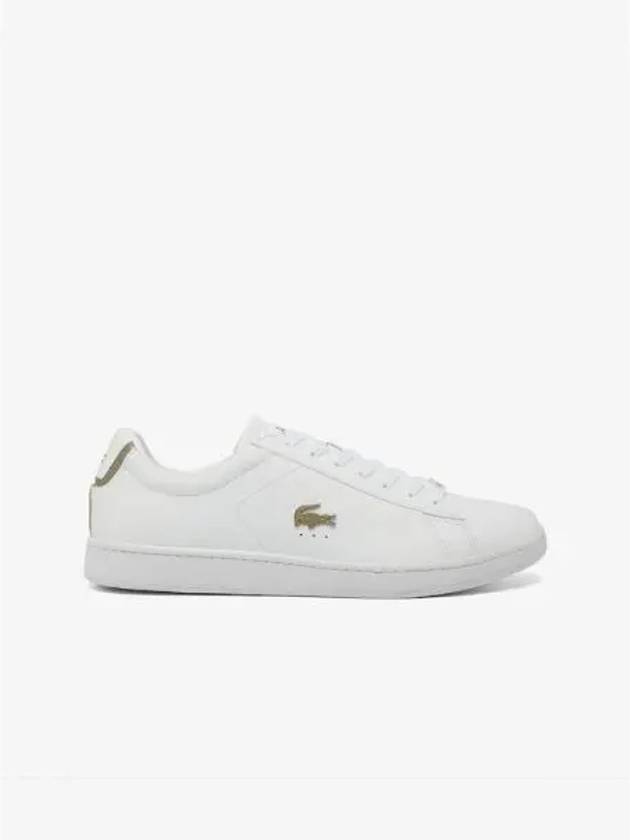 Men s Carnaby Evo Leather Platinum Detail Sneakers RZ0006M54N 21G Domestic Product GQ2N24082972170 - LACOSTE - BALAAN 1