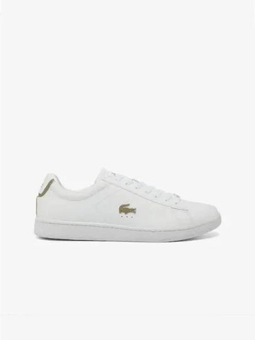 Men s Carnaby Evo Leather Platinum Detail Sneakers RZ0006M54N 21G Domestic Product GQ2N24082972170 - LACOSTE - BALAAN 1