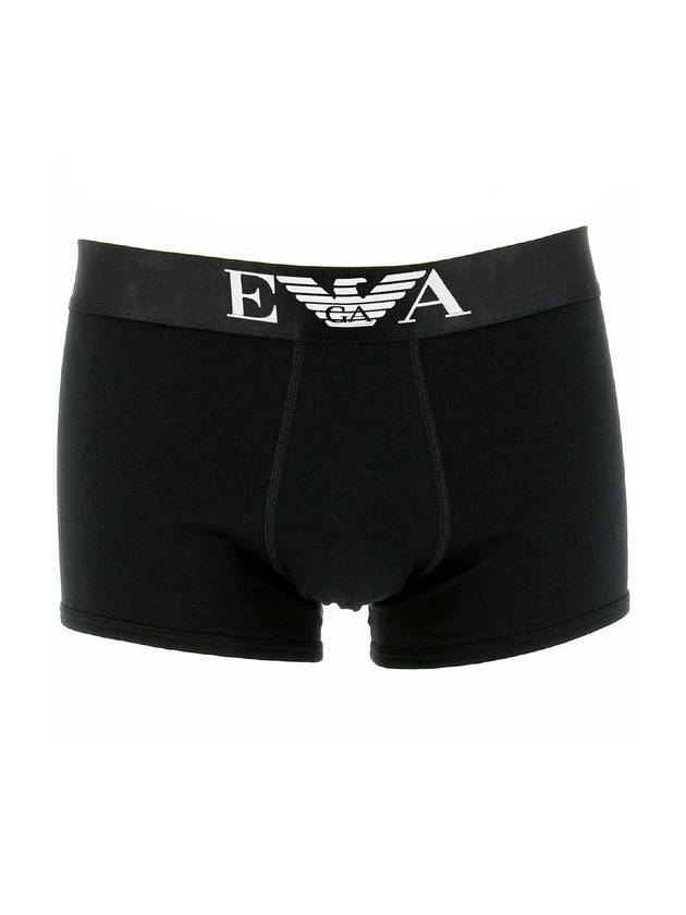 Logo Cotton Panties Black - EMPORIO ARMANI - BALAAN 1