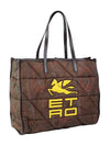 Logo Quilted Paisley Tote Bag Brown - ETRO - BALAAN 4