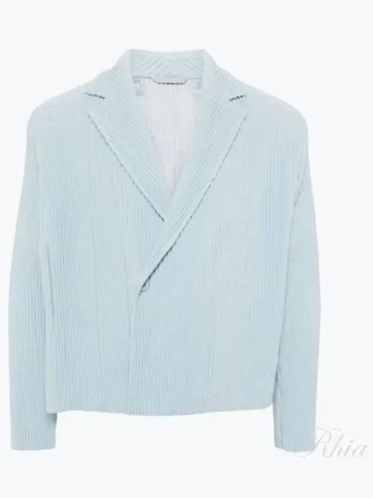 Tailored Pleated 2 Jacket Blue - ISSEY MIYAKE - BALAAN 2