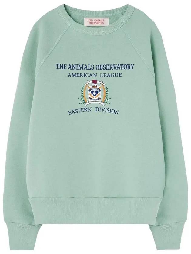 Kids Logo Embroidered Sweatshirt Light Green S24030 308BX - THE ANIMALS OBSERVATORY - BALAAN 1