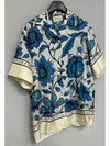 Flower printed silk blouse 77 - GUCCI - BALAAN 2