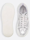 Dior Star Platform SneakersSilver Tone Crinkle Effect Lambskin White Calfskin KCK426SLM S46K - DIOR - BALAAN 4