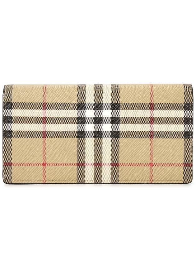 Vintage Check Long Wallet Beige - BURBERRY - BALAAN 1