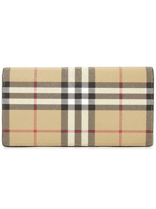 Vintage Check Long Wallet Beige - BURBERRY - BALAAN 1