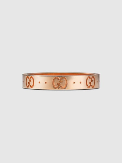 Icon Thin Band 18k RIng Rose Gold - GUCCI - BALAAN 2