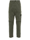 Supima Cotton Twill Stretch TC Straight Pants Green - STONE ISLAND - BALAAN 2