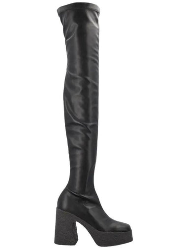 leather long boots black - STELLA MCCARTNEY - BALAAN 1