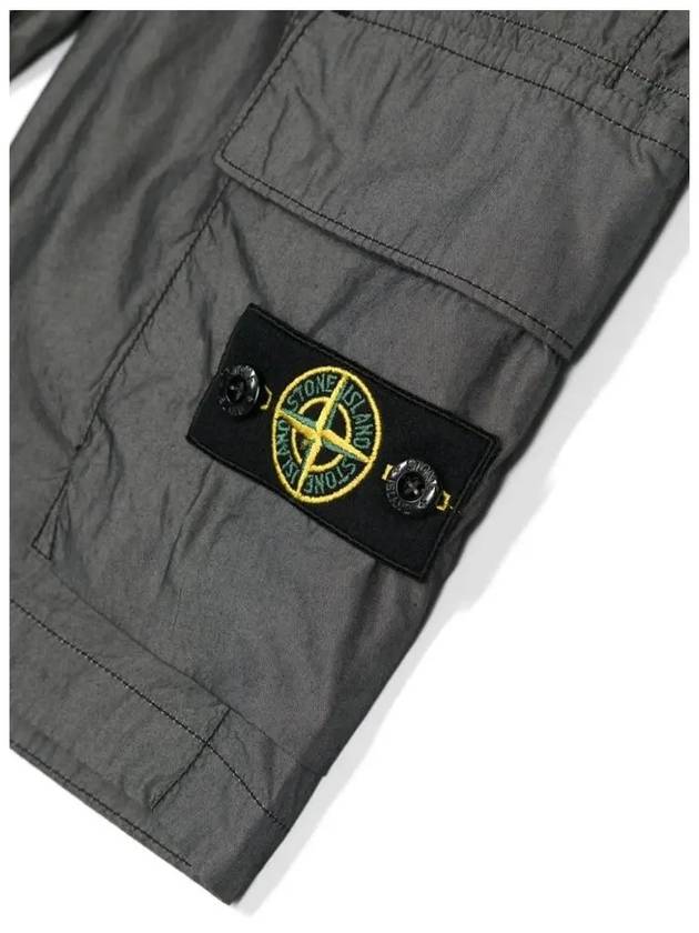 Kids Waffen Patch Short Pants Black 8016L0501 V0029 - STONE ISLAND - BALAAN 4