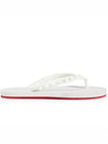 Ruby Rubber Flip Flops White - CHRISTIAN LOUBOUTIN - BALAAN.