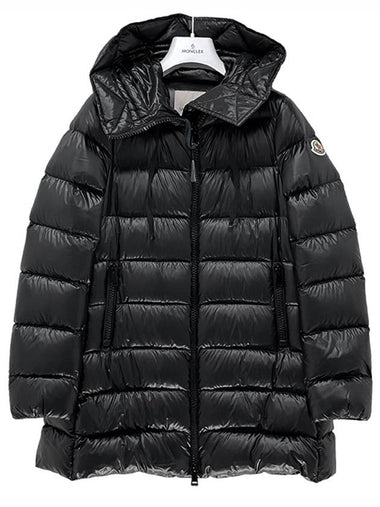 Women s Logo Patch SUYEN Long Down Padded Jacket Black 1B20000 53052 999 - MONCLER - BALAAN 1