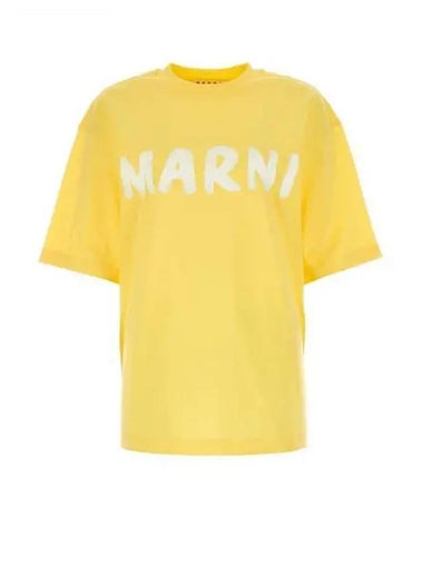 24 THJET49EPHU SCS11 L1Y20 LOGO COTTON T SHIRT - MARNI - BALAAN 1