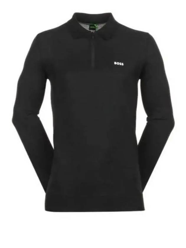 Men's Lite Cotton Polo Shirt Black - HUGO BOSS - BALAAN 2