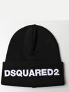 Rib Knit Wool Beanie Black - DSQUARED2 - BALAAN 2