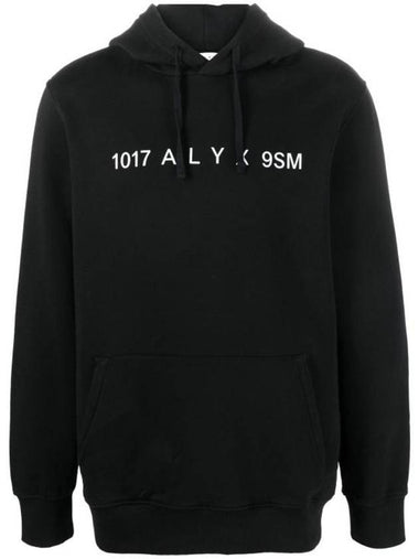 Logo Print Hoodie Black - 1017 ALYX 9SM - BALAAN 1