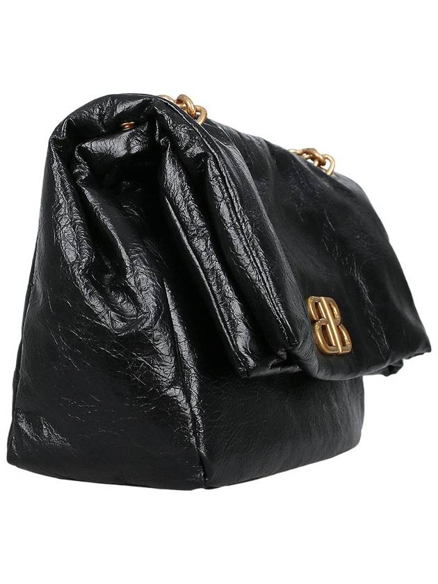 Monaco Small Chain Shoulder Bag Black - BALENCIAGA - BALAAN 6