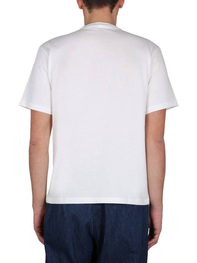 Slogan Print Crew Neck Short Sleeve T-Shirt White - SUNNEI - BALAAN 4