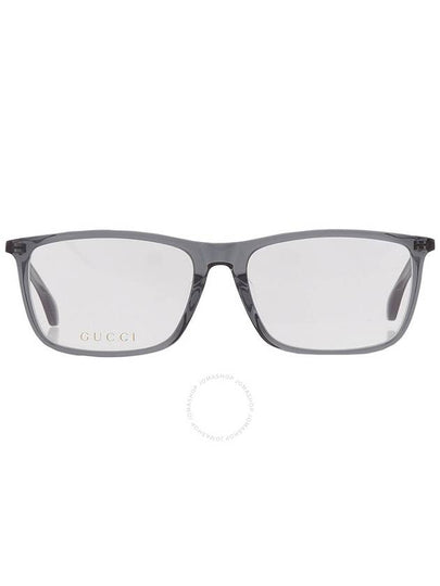 Eyewear Clear Frame Logo Temple Glasses Gray - GUCCI - BALAAN 2