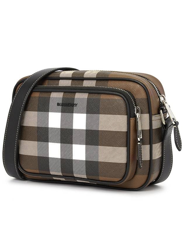 Men's Check Logo Messenger Cross Bag Brown - BURBERRY - BALAAN 3