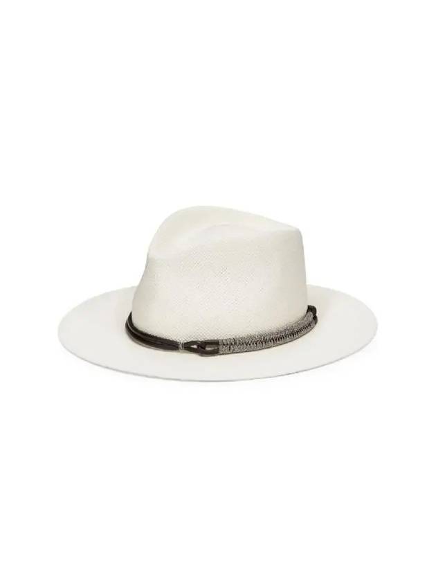 Interwoven Straw Fedora MCAP90082CFJ78 - BRUNELLO CUCINELLI - BALAAN 2