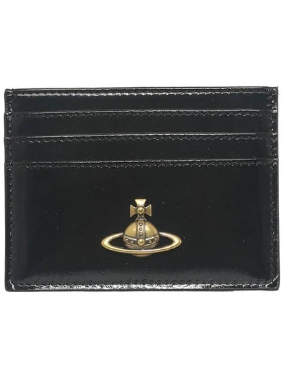 ORB gold logo sheepskin card wallet 54030004W L008L N405 - VIVIENNE WESTWOOD - BALAAN 2