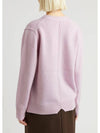 Wool Blend Cardigan Pale Lilac - ACNE STUDIOS - BALAAN 4