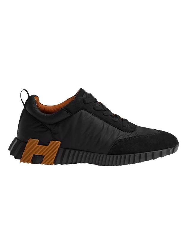 Bouncing Suede Low Top Sneakers Black - HERMES - BALAAN 1