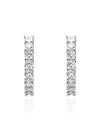 Matrix Vitore Hoop Earrings Silver - SWAROVSKI - BALAAN 3