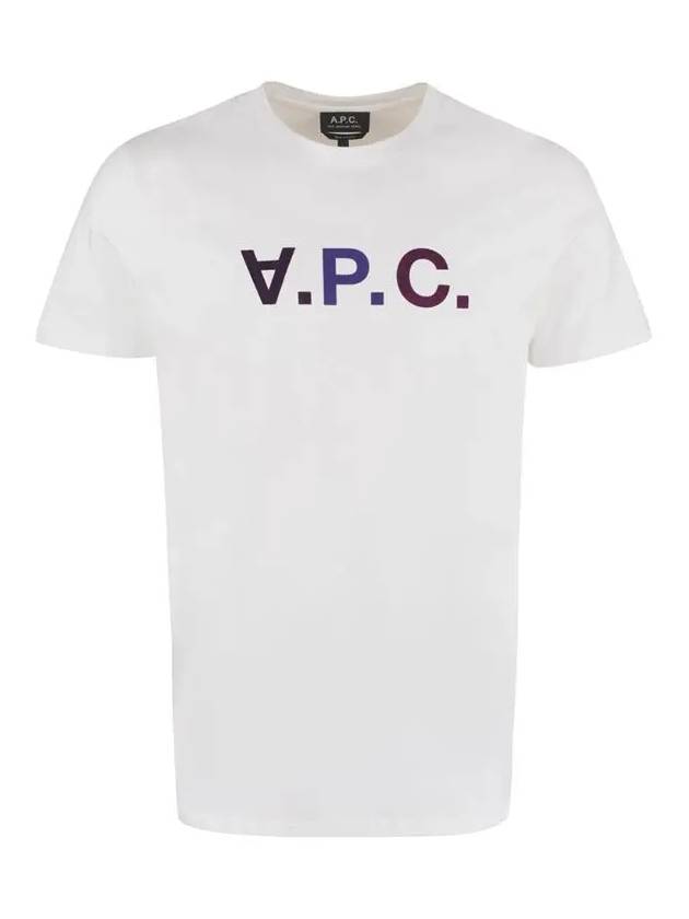 Men's VPC Logo Short Sleeve T-Shirt White - A.P.C. - BALAAN 3